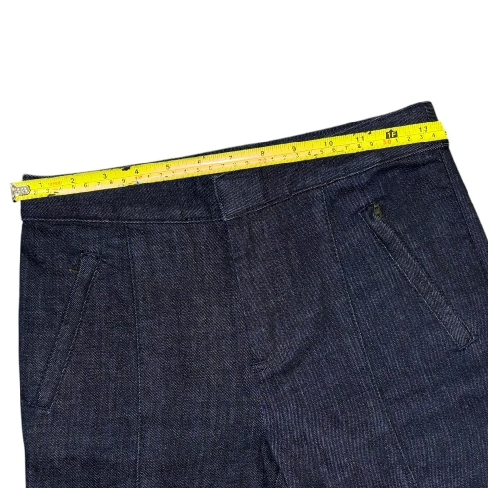 Tory Burch Navy Blue Straight Leg Denim Slacks Jeans Women’s 24 Preppy Old Money
